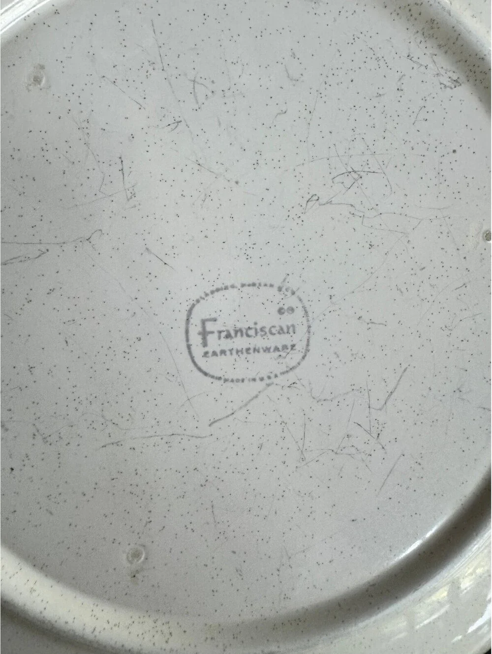 Vintage Franciscan Earthenware Dinner Plates - Fern Dell (Set of 3)